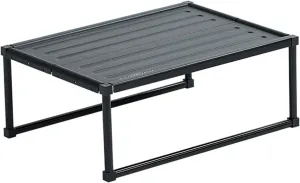 Folding Dining Table Ultra Light Folding Desk Black Portable Foldable Table Camping Outdoor Fur Computer Bed Tables Picnic Aluminium Alloy (Color : 420x385x205mm)