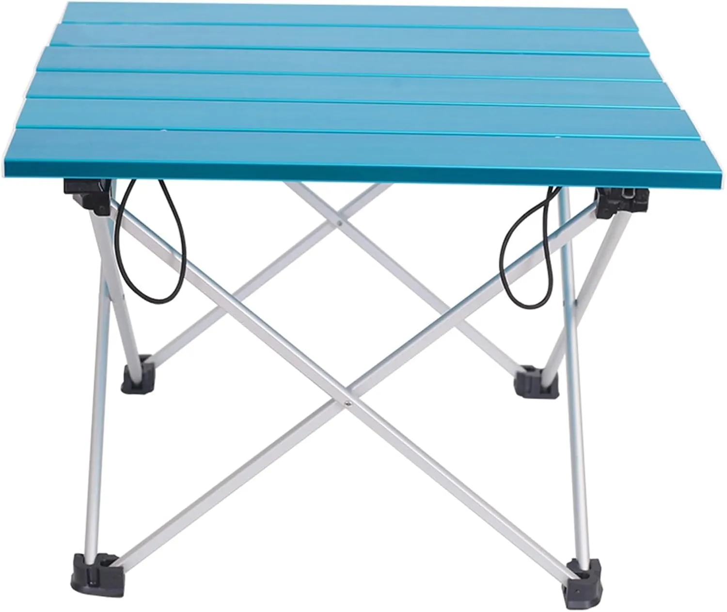 Folding Dining Table Ultra-Light Table Blue Pink Gray Small Portable Aluminum Folding Table Outdoor Dinner Hiking Camping BBQ Traveling Desk Alloy (Color : Blue)