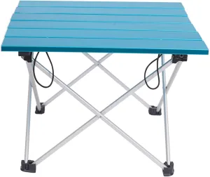 Folding Dining Table Ultra-Light Table Blue Pink Gray Small Portable Aluminum Folding Table Outdoor Dinner Hiking Camping BBQ Traveling Desk Alloy (Color : Blue)