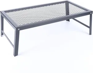 Folding Grill Rack, Portable Barbecue Net Table, BBQ Iron Campfire Grill, Suitable for Outdoor Barbecues, Picnics, Camping, etc.