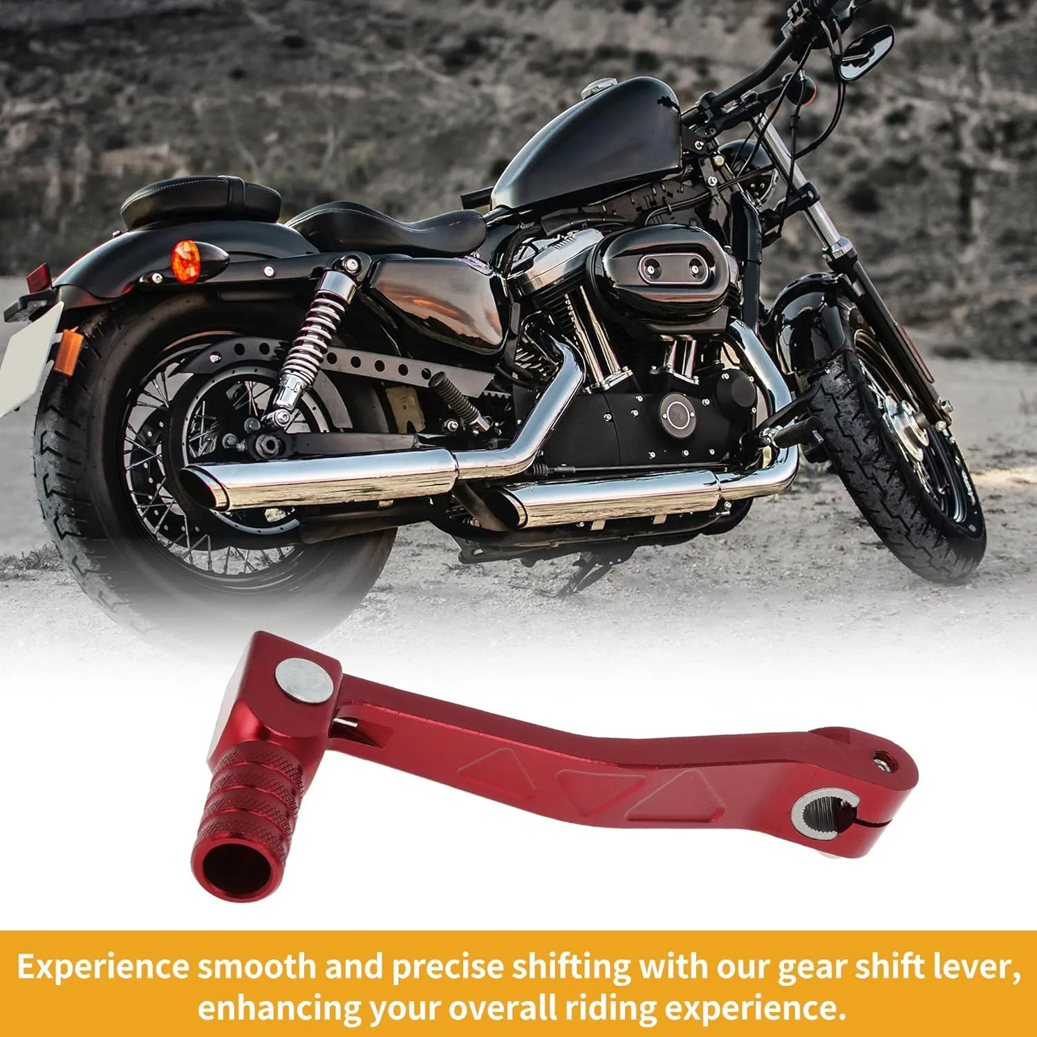 Folding Motorcycle Gear Shifter Lever for Apollo BBR Aluminum Alloy Pedal Shift Lever Arm Red