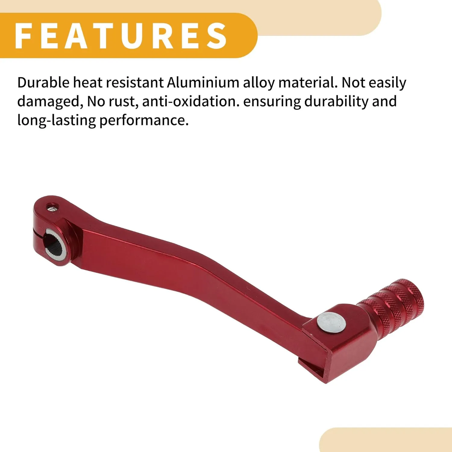 Folding Motorcycle Gear Shifter Lever for Apollo BBR Aluminum Alloy Pedal Shift Lever Arm Red