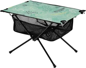 Folding Outdoor Table Leaf Flowers Sturdy Easy Portable Table with Storage Bag for Outdoor Dining Cooking Picnic