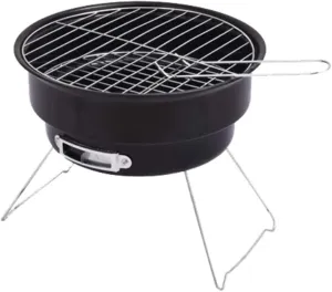 Folding Portable Charcoal BBQ Grill, Stainless Steel Barbecue Oven for Camping, Picnic, and Outdoor Cooking