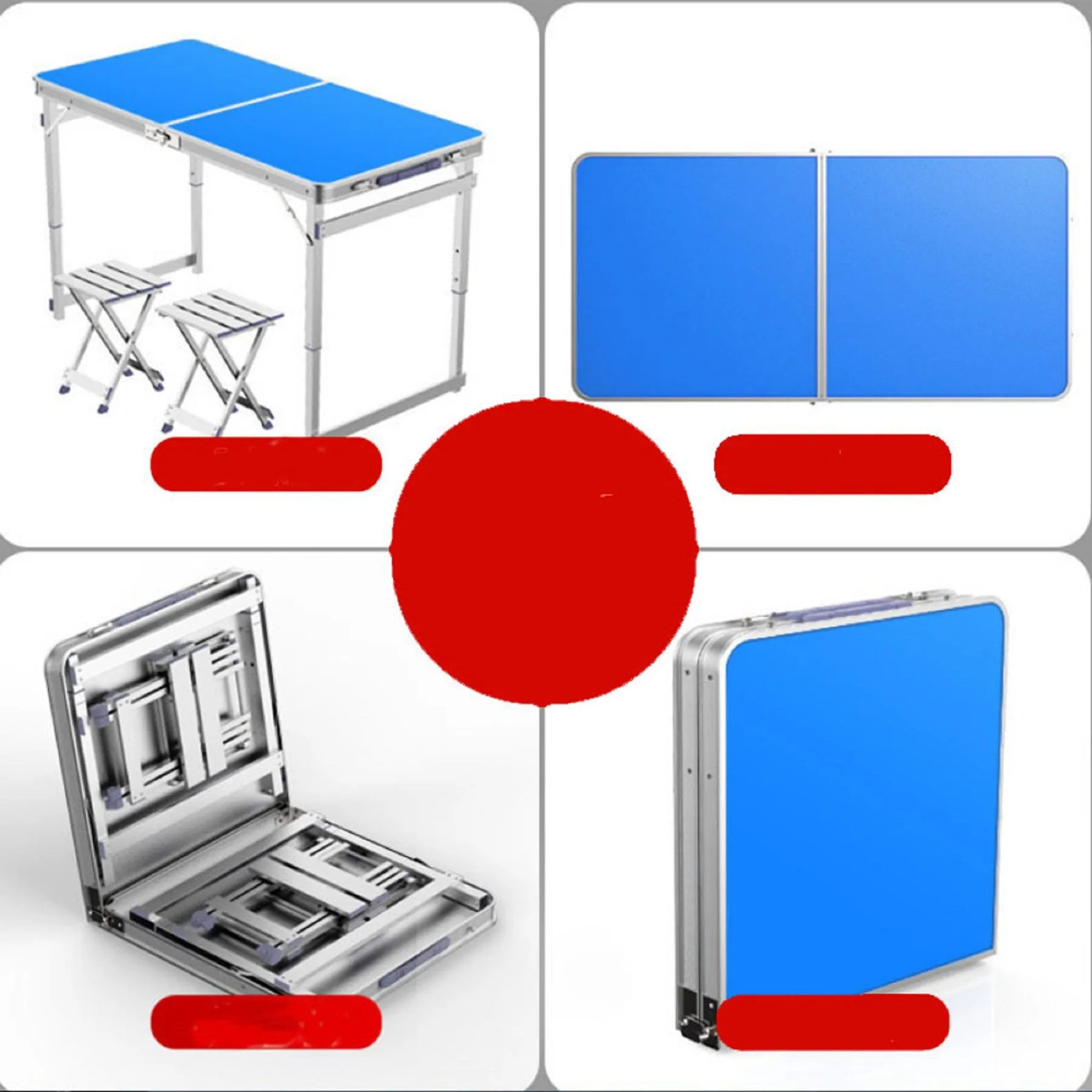 Folding table 4 Aluminum chairs