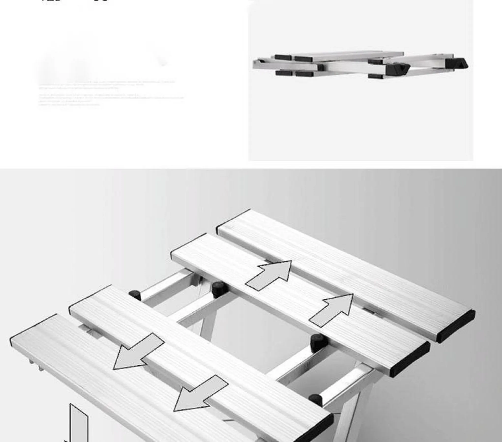 Folding table 4 Aluminum chairs