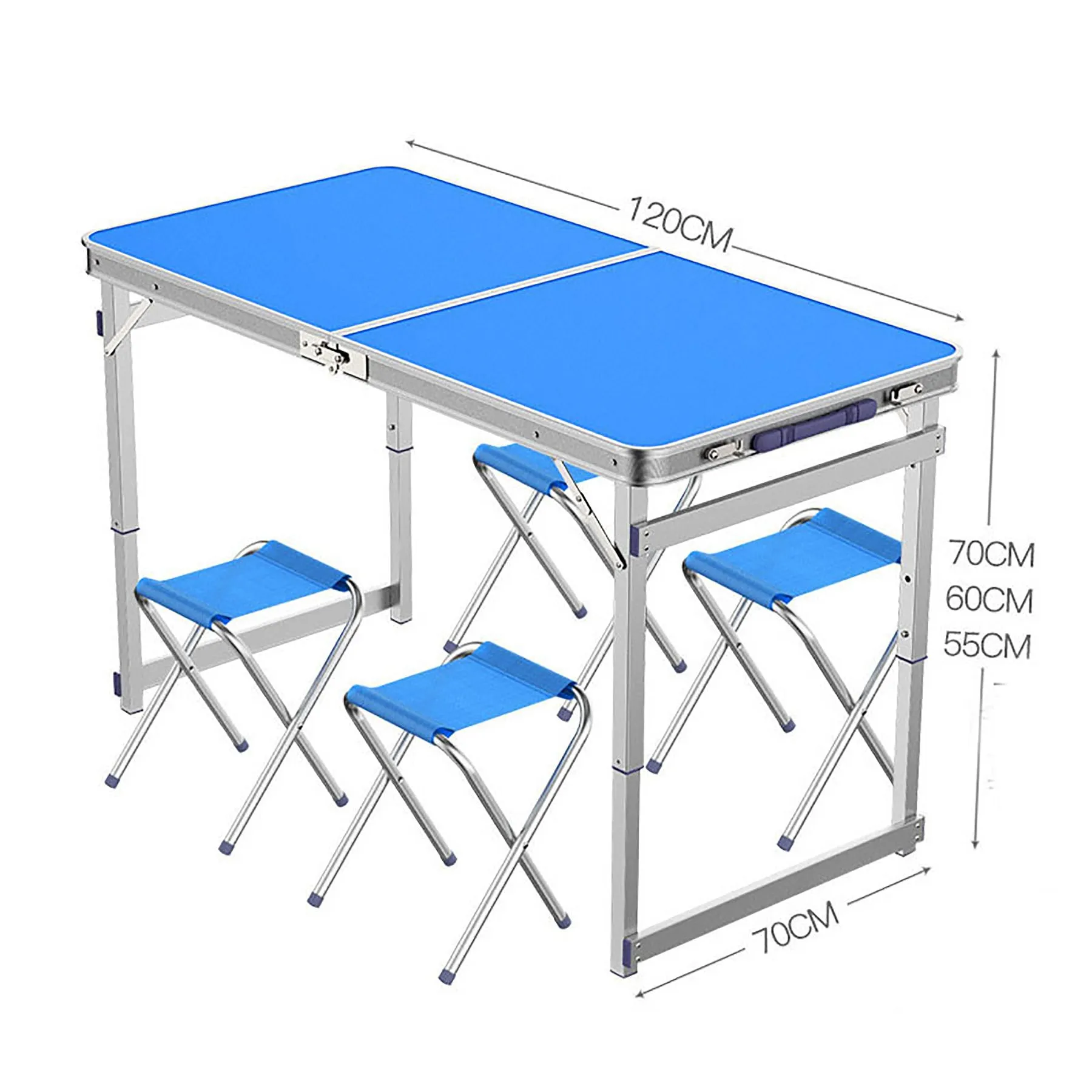Folding table 4 Aluminum chairs