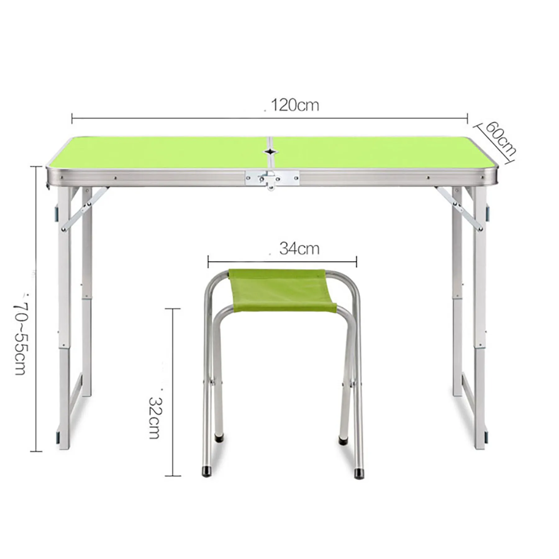 Folding table 4 Aluminum chairs