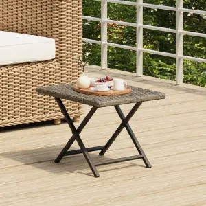 Folding Table Grey, Compact Table for Dining, Camping, Outdoor Furniture, Side Tables, and Portable Picnic Tables