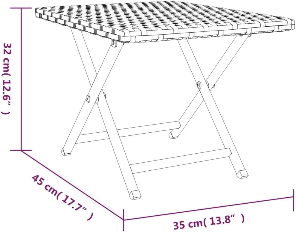 Folding Table Grey, Compact Table for Dining, Camping, Outdoor Furniture, Side Tables, and Portable Picnic Tables