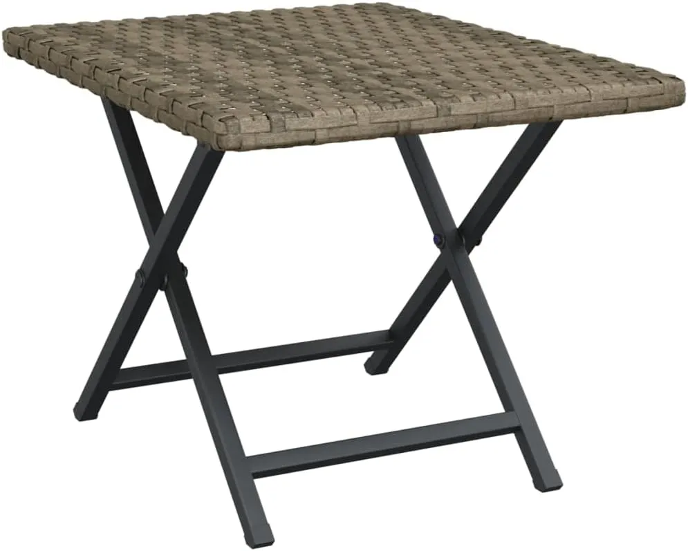 Folding Table Grey, Compact Table for Dining, Camping, Outdoor Furniture, Side Tables, and Portable Picnic Tables