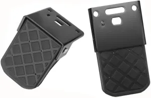 Folding Truck Step, Durable Boat Trailer Step, Anti-Slip RV Stepside Steps for Truck, Campers, Dump Trailer (2 Pack, Black)