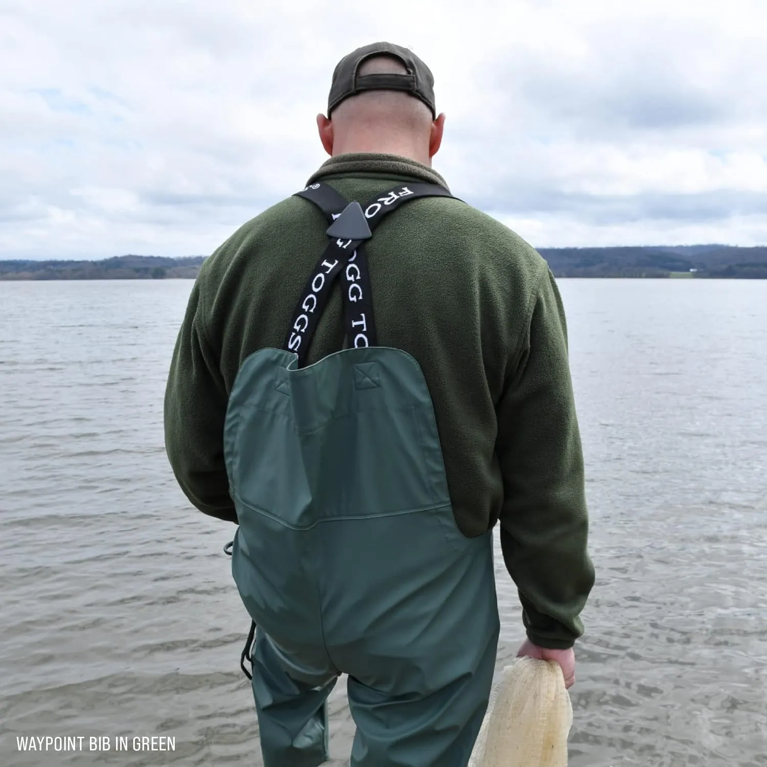 FROGG TOGGS Men's WayPoint Angler Waterproof, Durable Bibs with 4-Way Stretch