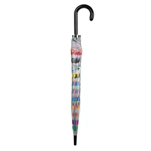 Frosted PVC Auto Open with printed Multi-Colour Spots