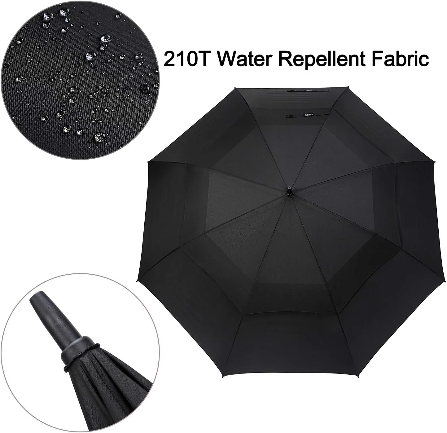 G4Free 47/54/62/68 Inch Automatic Open Golf Umbrella Oversize Extra Large Double Canopy Vented Windproof Waterproof Stick Umbrellas