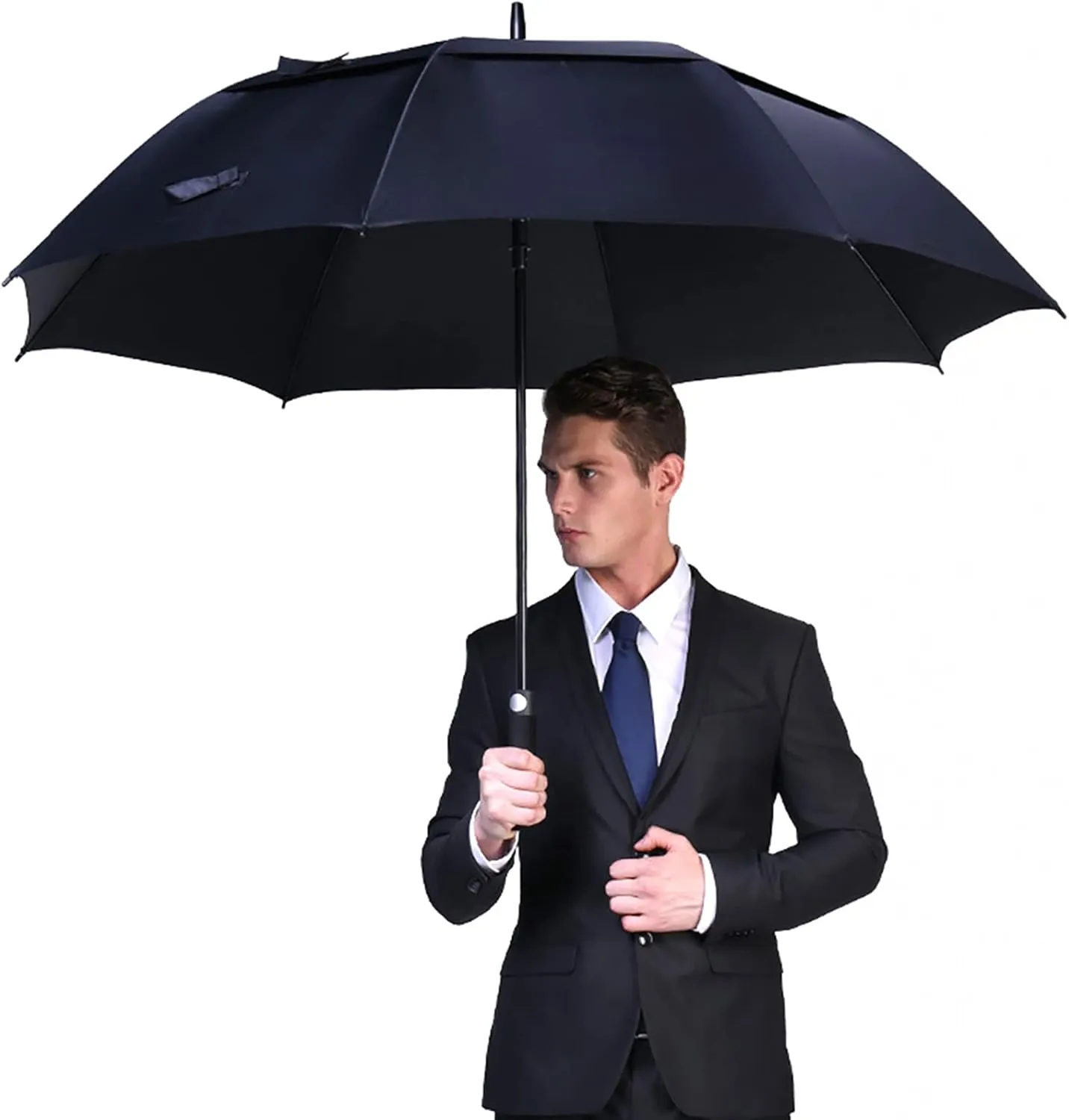 G4Free 47/54/62/68 Inch Automatic Open Golf Umbrella Oversize Extra Large Double Canopy Vented Windproof Waterproof Stick Umbrellas