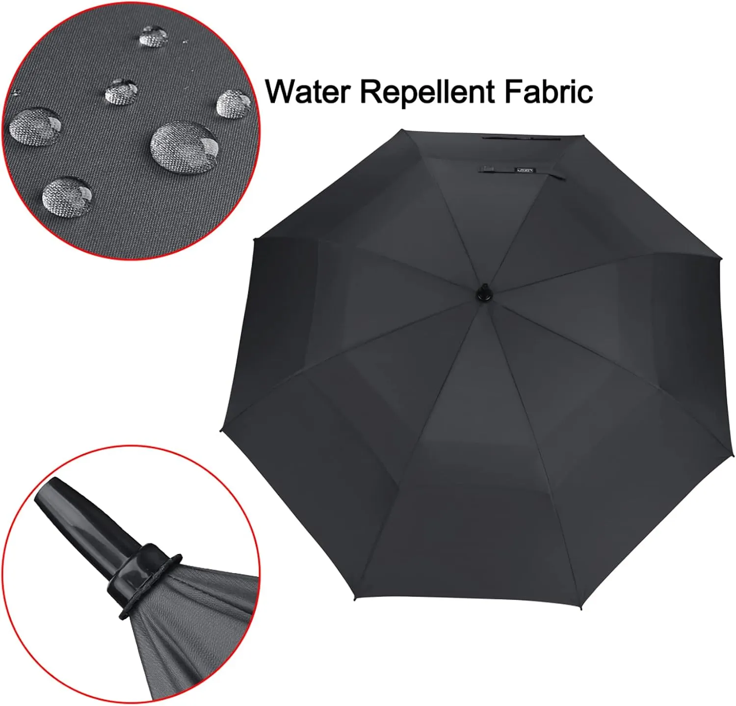 G4Free 47/54/62/68 Inch Automatic Open Golf Umbrella Oversize Extra Large Double Canopy Vented Windproof Waterproof Stick Umbrellas