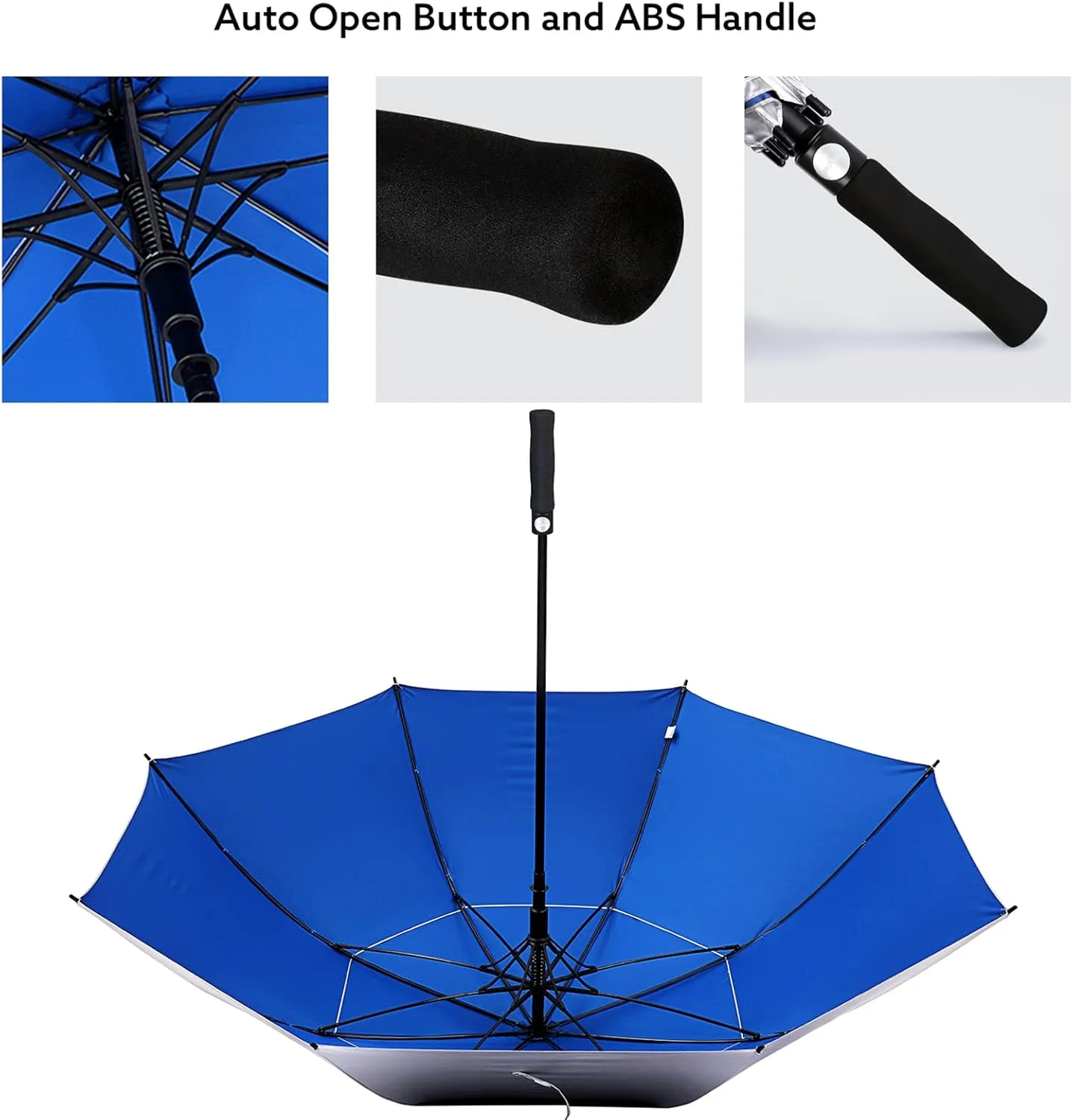 G4Free 47/54/62/68 Inch UV Protection Golf Umbrella Auto Open Vented Double Canopy Oversize Extra Large Windproof Sun Rain Umbrellas