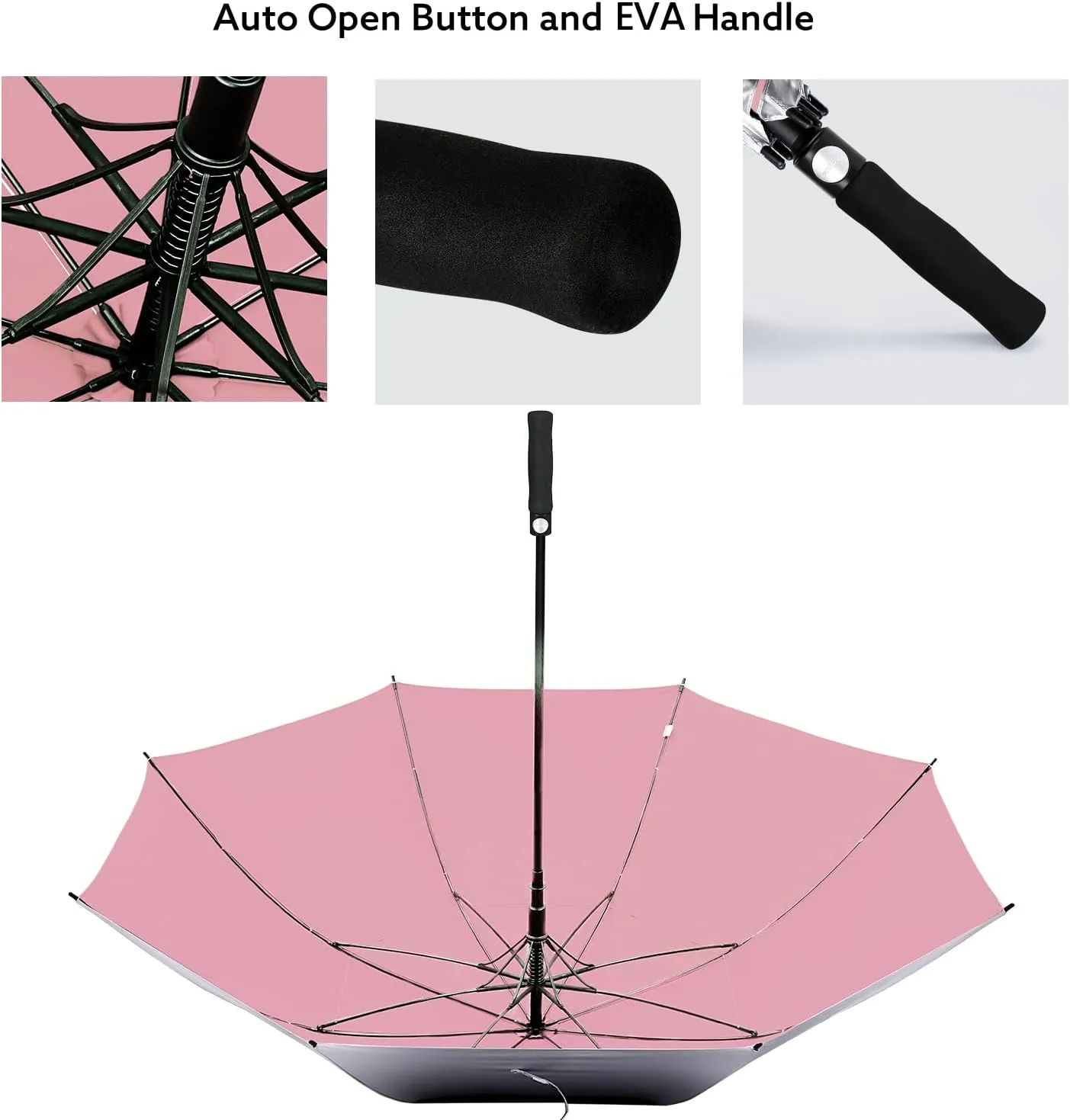 G4Free 47/54/62/68 Inch UV Protection Golf Umbrella Auto Open Vented Double Canopy Oversize Extra Large Windproof Sun Rain Umbrellas