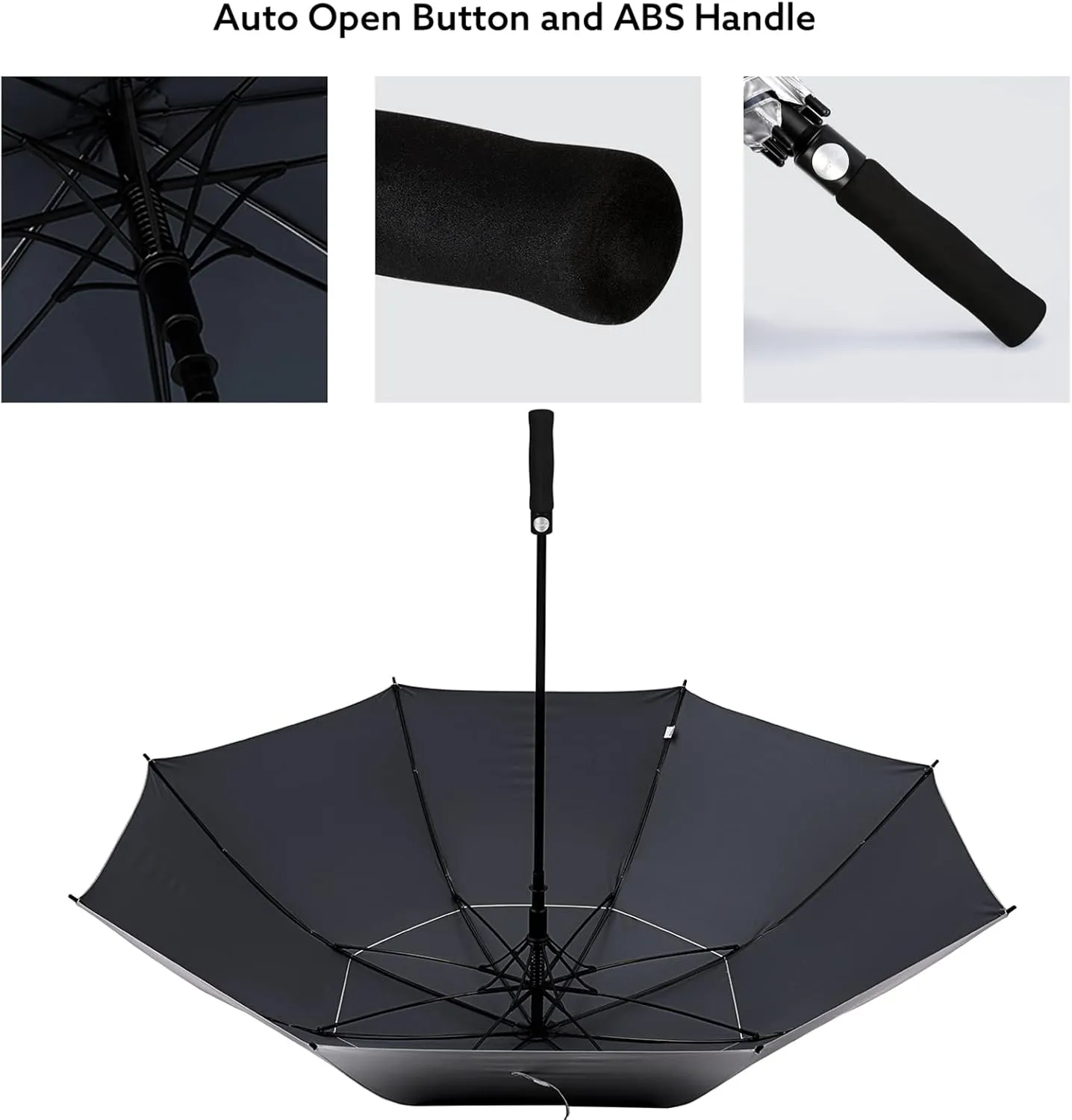 G4Free 47/54/62/68 Inch UV Protection Golf Umbrella Auto Open Vented Double Canopy Oversize Extra Large Windproof Sun Rain Umbrellas