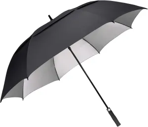 G4Free 54/62/68 Inch Extra Large Windproof Golf Umbrella UV Protection Automatic Open Double Canopy Vented Sun Rain Stick Umbrella