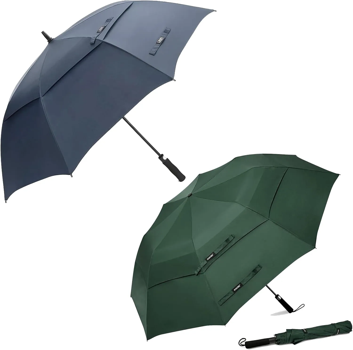 G4Free 62 Inch Automatic Open Golf Umbrella Extra Large Oversize Double Canopy Vented Windproof Waterproof Umbrella for Men Women
