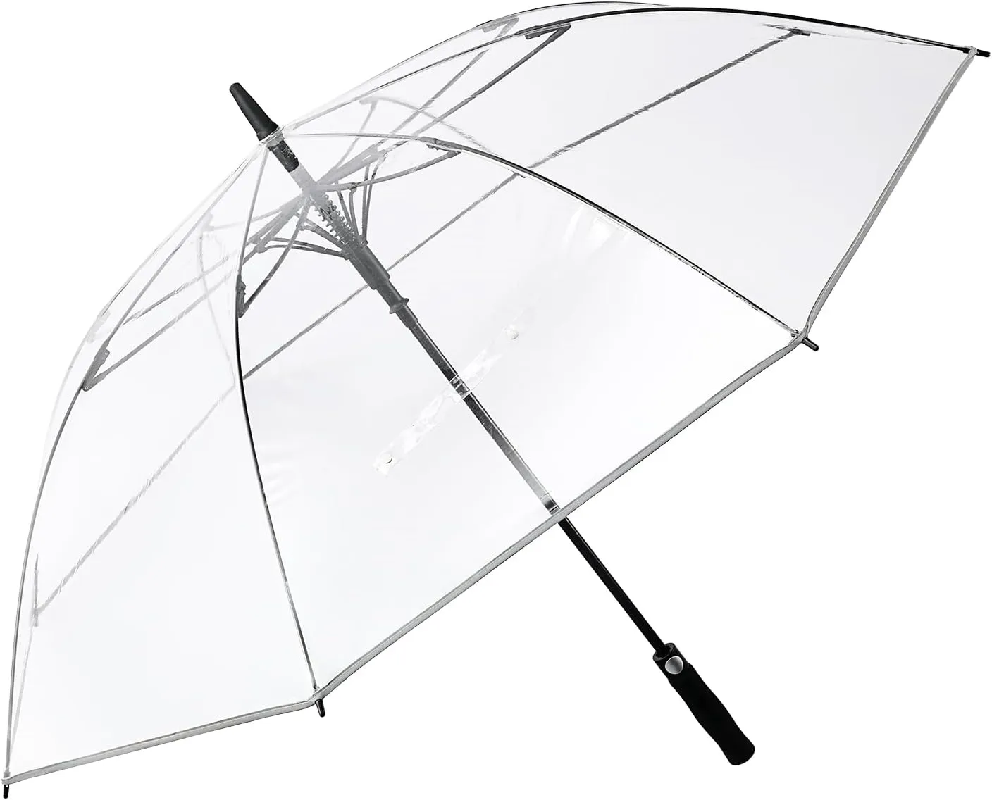 G4Free 62 Inch Clear Golf Umbrella Transparent Auto Open Large Stick Umbrella Oversized Windproof Waterproof with Sleeve for Women Men