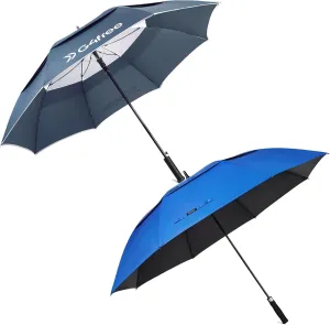 G4Free 62 Inch UV Protection Golf Umbrella  Lightweight Large Golf Umbrella Auto Open Vented Double Canopy Oversize Extra Large Windproof Sun Rain Umbrellas