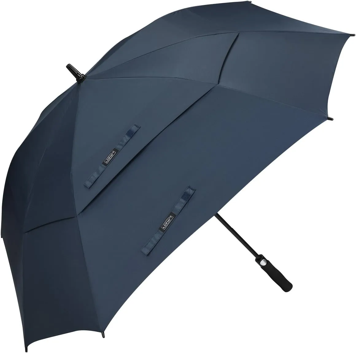 G4Free Extra Large Golf Umbrella 62/68 inch Square Vented Windproof Auto Open Double Canopy Oversized Stick Umbrella