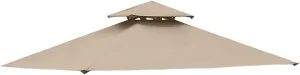 Garden Winds Replacement Canopy for Mainstays Grill Shelter Gazebo - Standard 350 - Beige