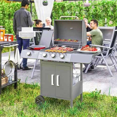 Gas Barbecue Grill – 3 1 Burner with Large Cooking Area