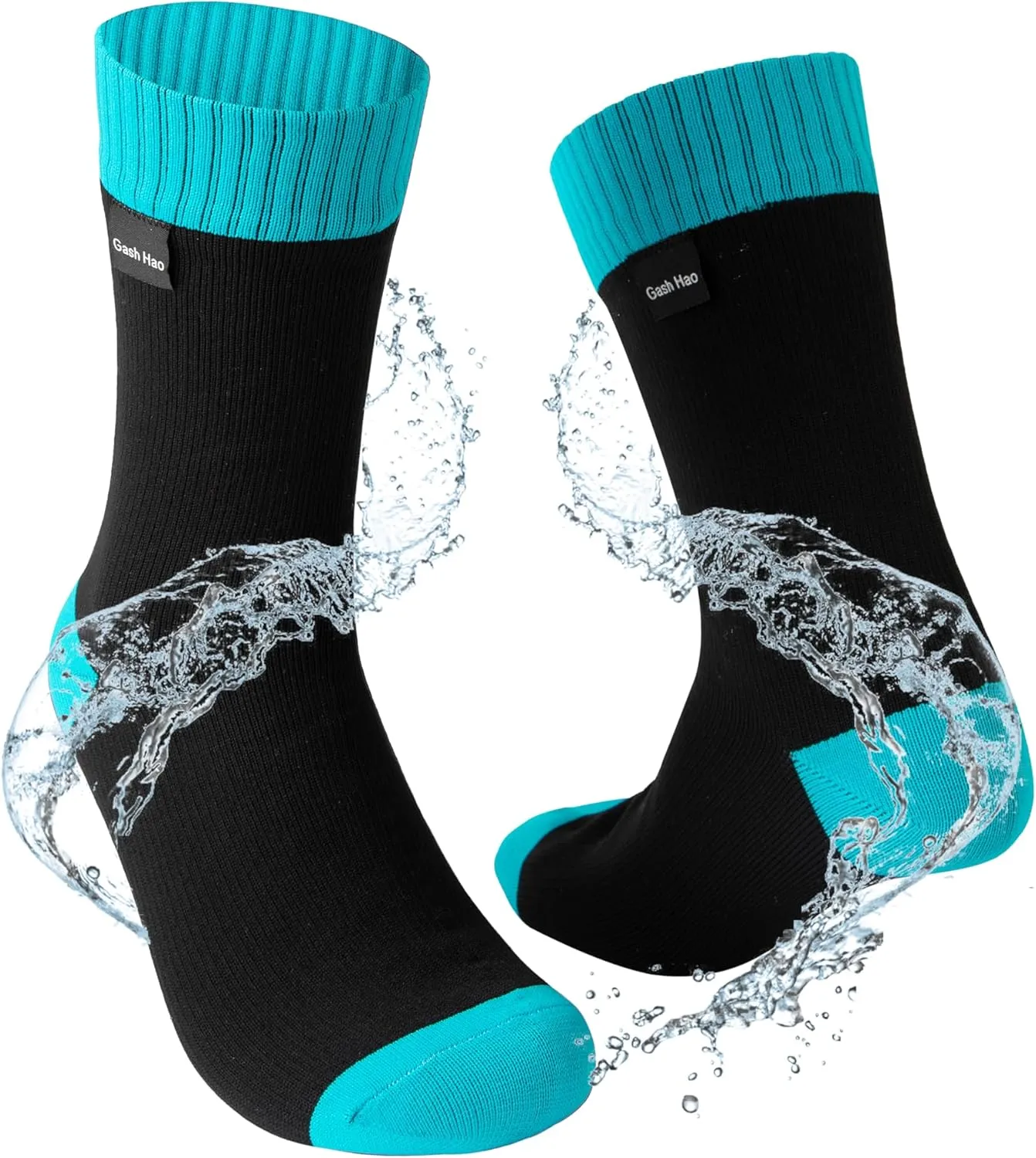 Gash Hao Waterproof Socks Men Women Hiking Crew Socks Suitable For Fishing Wading Outdoor Rainy Sports Wet And Cold Weather