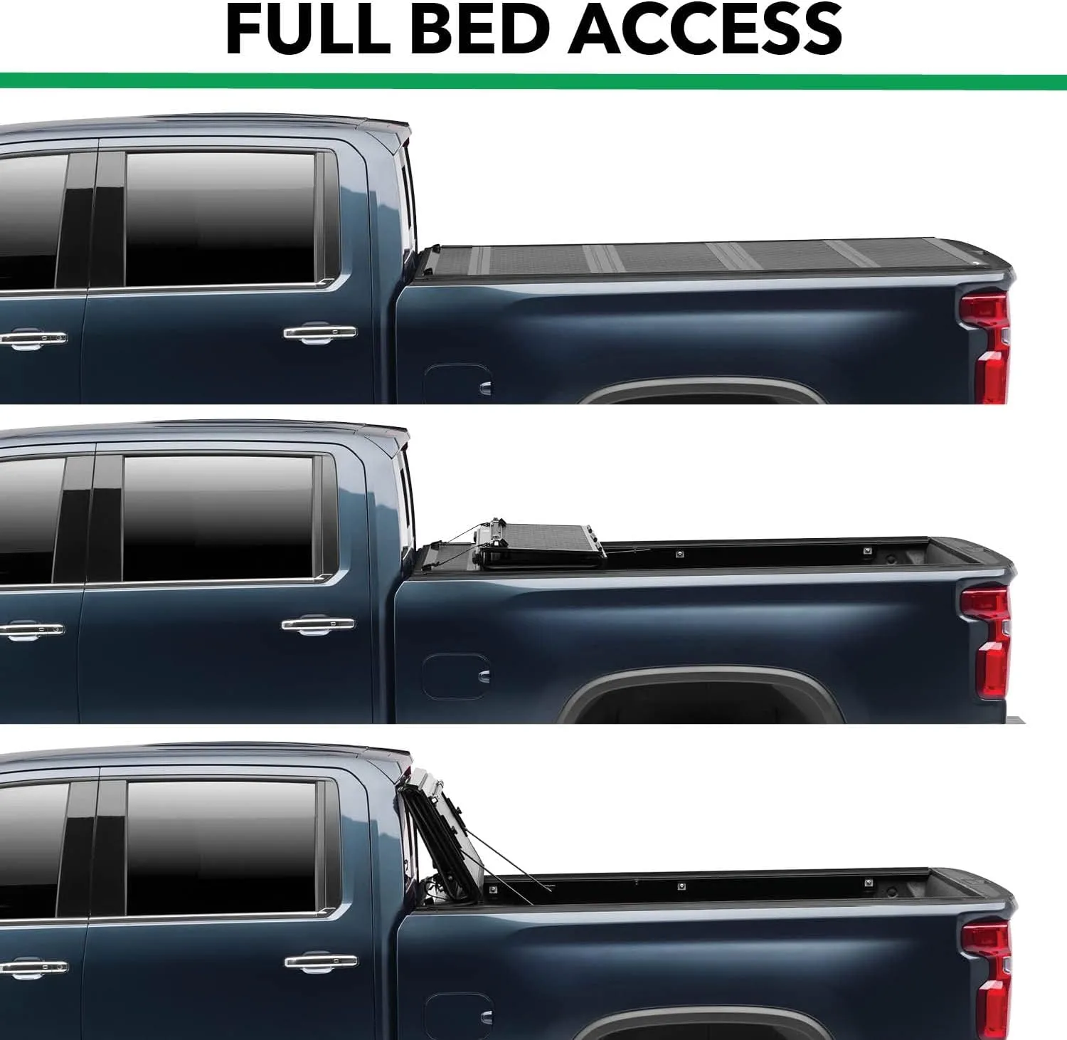 Gator FX Hard Quad-Fold Truck Bed Tonneau Cover | 8828329 | Fits 2015 - 2020 Ford F-150 (incl. Raptor) 5' 7" Bed (67.1")