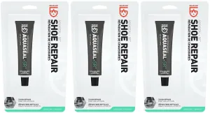 GEAR AID Aquaseal SR Shoe Repair Adhesive For Fixing Holes in Hiking, Work, Boots, Rainboots, Shoes, Soles and Rebuild Heels, Clear, 3 Pack
