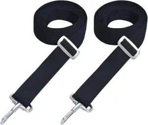 Gecheer Bimini Top Straps 2 pcs Fabric and Stainless Steel SH25343A