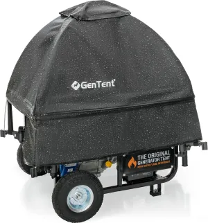 GenTent Generator Running Cover - Universal Kit (Standard, Black) - for Open Frame Generators