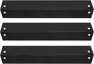 GGC Heat Plate Replacement for Char Griller 3001, 3008, 3030, 4000, 5050, 5252, 5650,5072 and King Griller 3008, 5252, 3 PCS Porcelain Steel Chargriller Replacement Parts (18-15/16” x 3-7/8”)