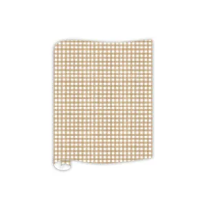 Gingham Brown Table Runner