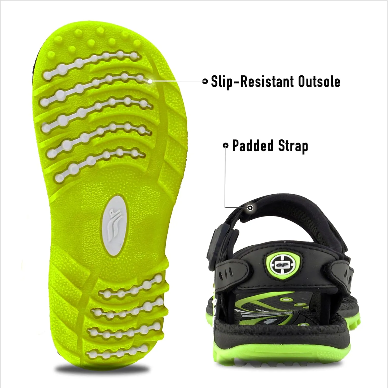 Gold Pigeon Shoes KIDS Easy Snap Lock Outdoor/Water Sandals & Slides. Adjustable Straps