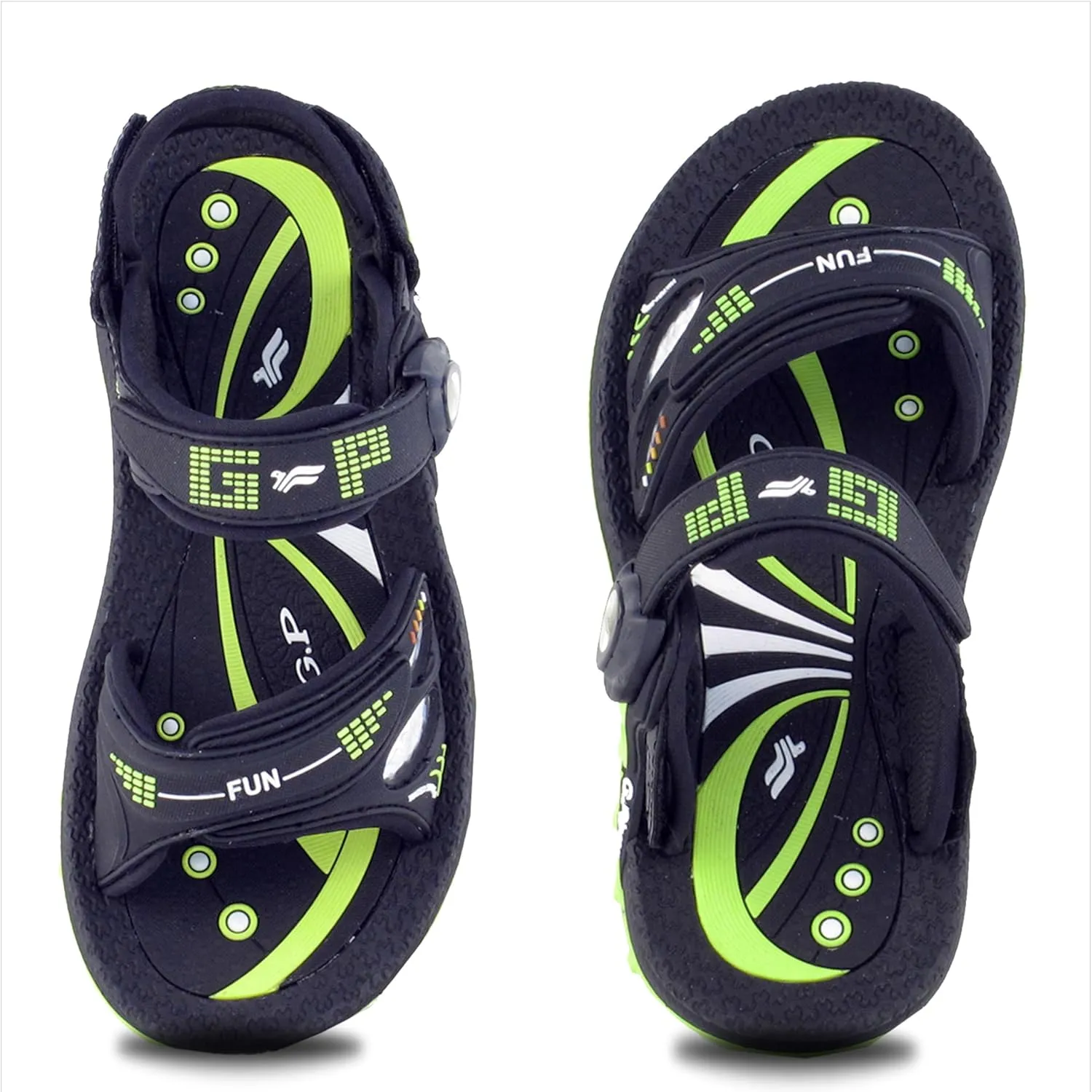 Gold Pigeon Shoes KIDS Easy Snap Lock Outdoor/Water Sandals & Slides. Adjustable Straps