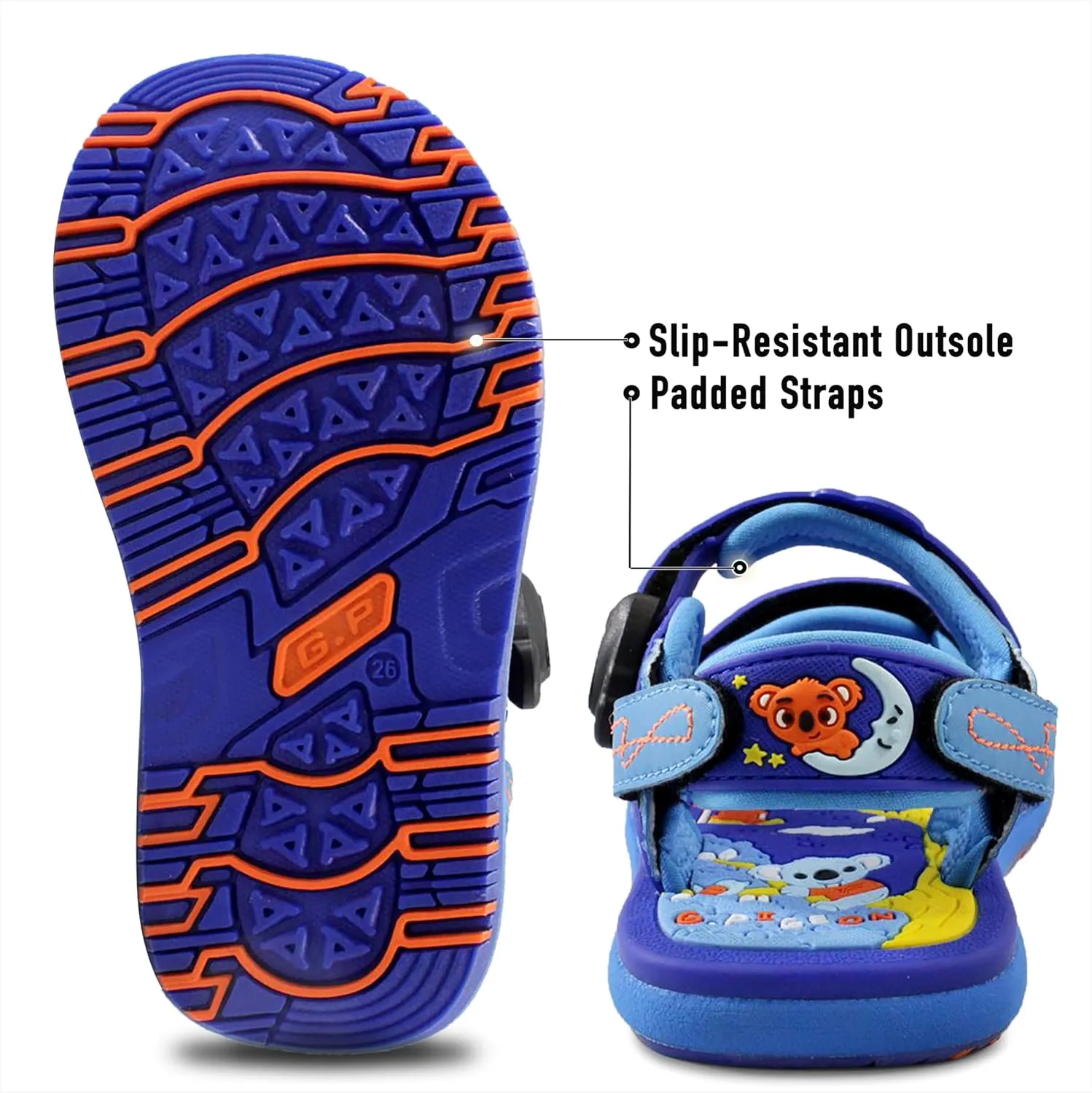 Gold Pigeon Shoes SIGNATURE Easy Snap Buckle Unisex -Child Outdoor Water Sandal for Kids Toddler Boys Girls