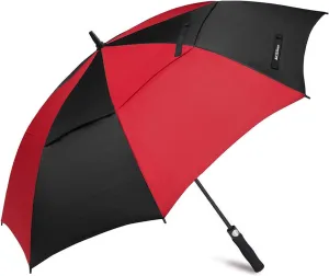 Golf Umbrella Large 58/62/68 Inch Automatic Open Golf Umbrella Extra Large Oversize Double Canopy Vented Umbrella Windproof Waterproof for Men and Women