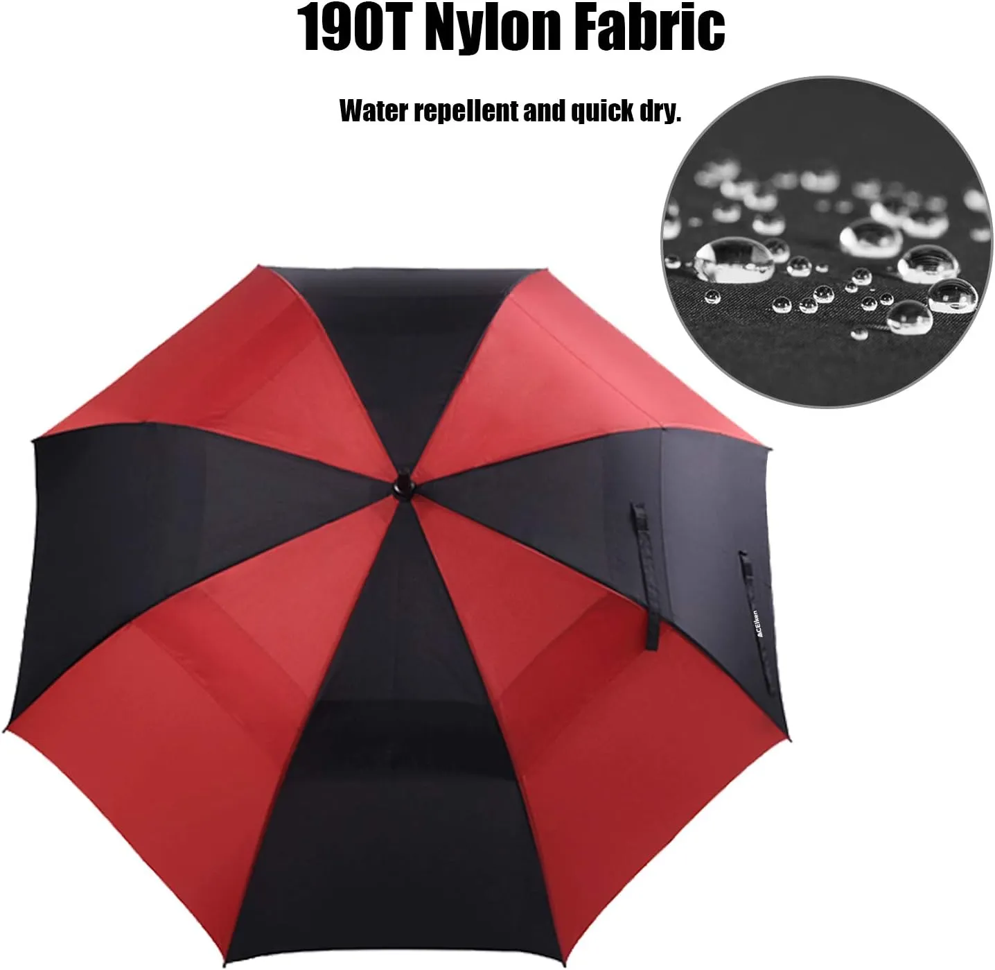 Golf Umbrella Large 58/62/68 Inch Automatic Open Golf Umbrella Extra Large Oversize Double Canopy Vented Umbrella Windproof Waterproof for Men and Women