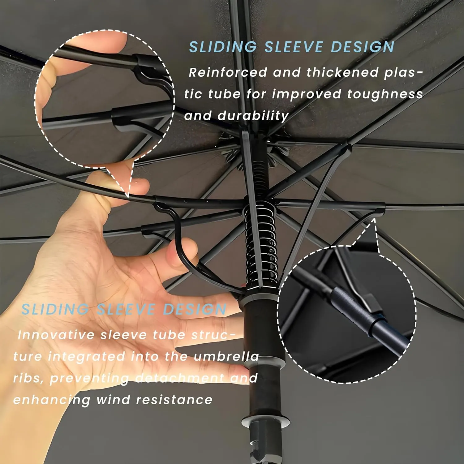 Golf Umbrella Large 62/68/72 Inch, Extra Large Oversize Double Canopy Vented Windproof Waterproof Umbrella, Automatic Open Golf Umbrella for Men and Women and Family.