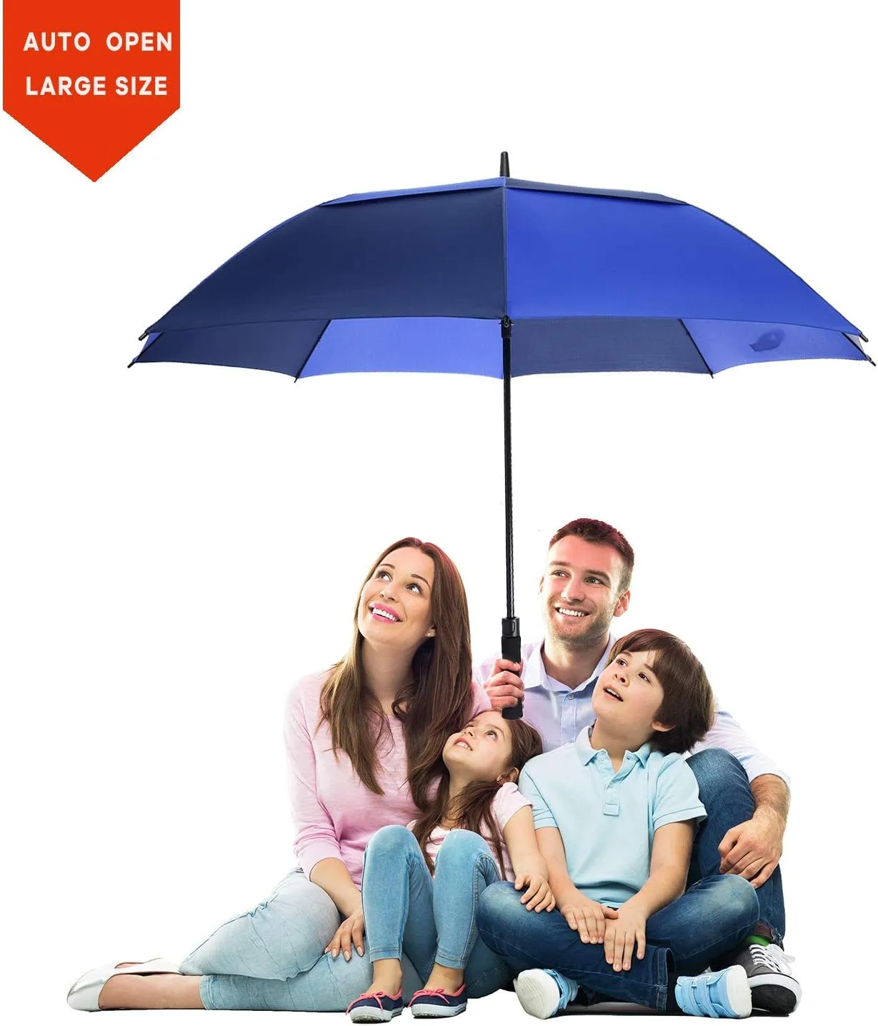Golf Umbrella Large 62/68/72 Inch, Extra Large Oversize Double Canopy Vented Windproof Waterproof Umbrella, Automatic Open Golf Umbrella for Men and Women and Family.