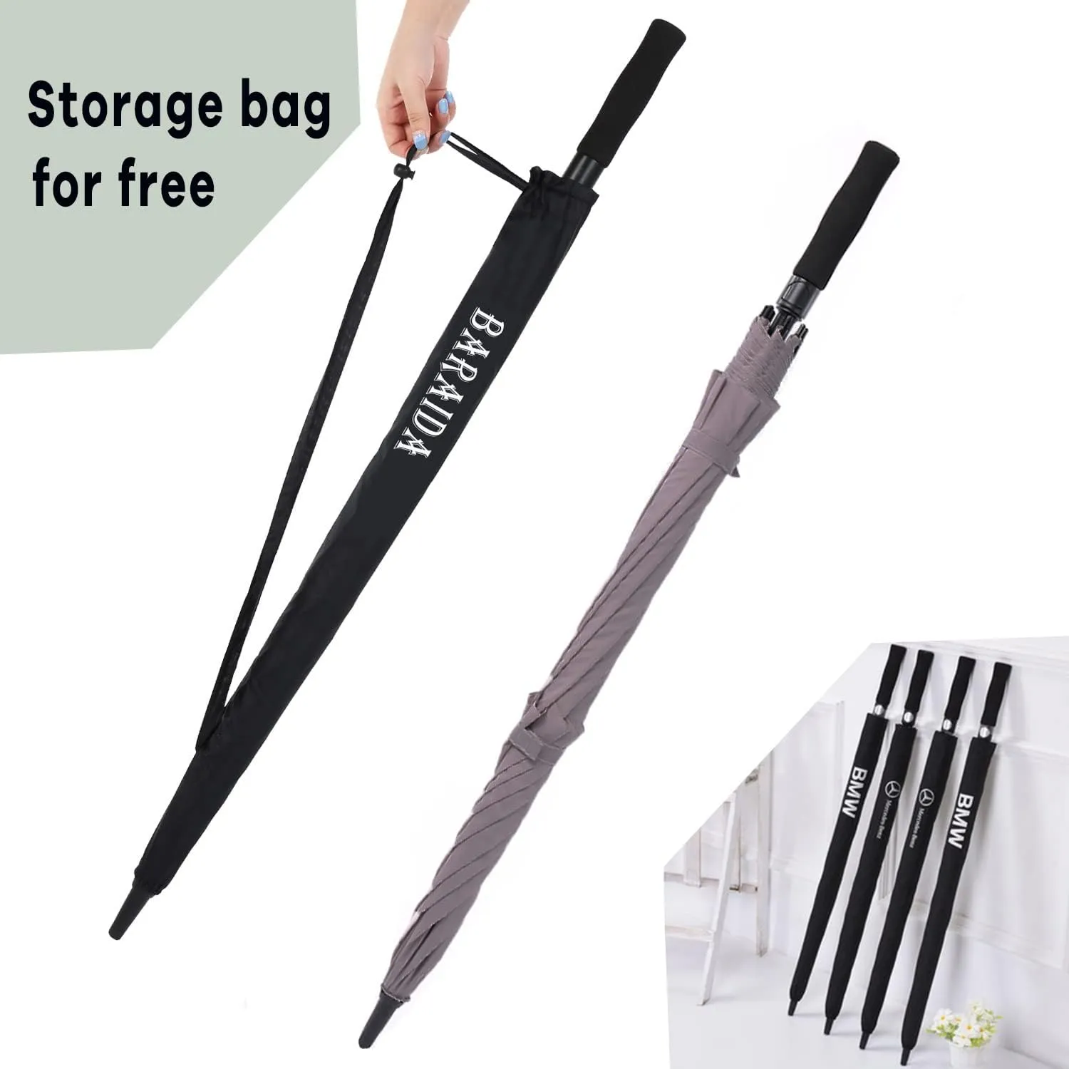 Golf Umbrella Large 62/68/72 Inch, Extra Large Oversize Double Canopy Vented Windproof Waterproof Umbrella, Automatic Open Golf Umbrella for Men and Women and Family.