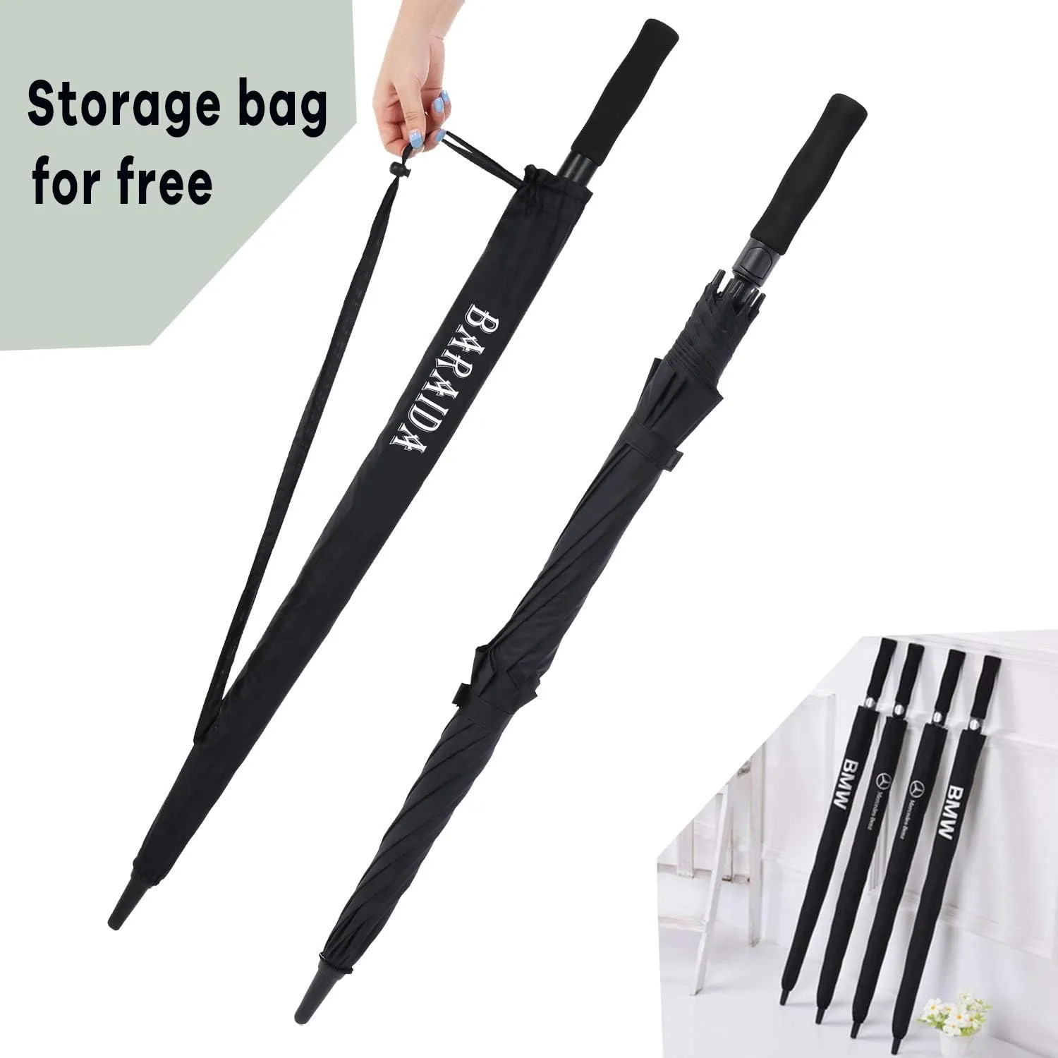 Golf Umbrella Large 62/68/72 Inch, Extra Large Oversize Double Canopy Vented Windproof Waterproof Umbrella, Automatic Open Golf Umbrella for Men and Women and Family.
