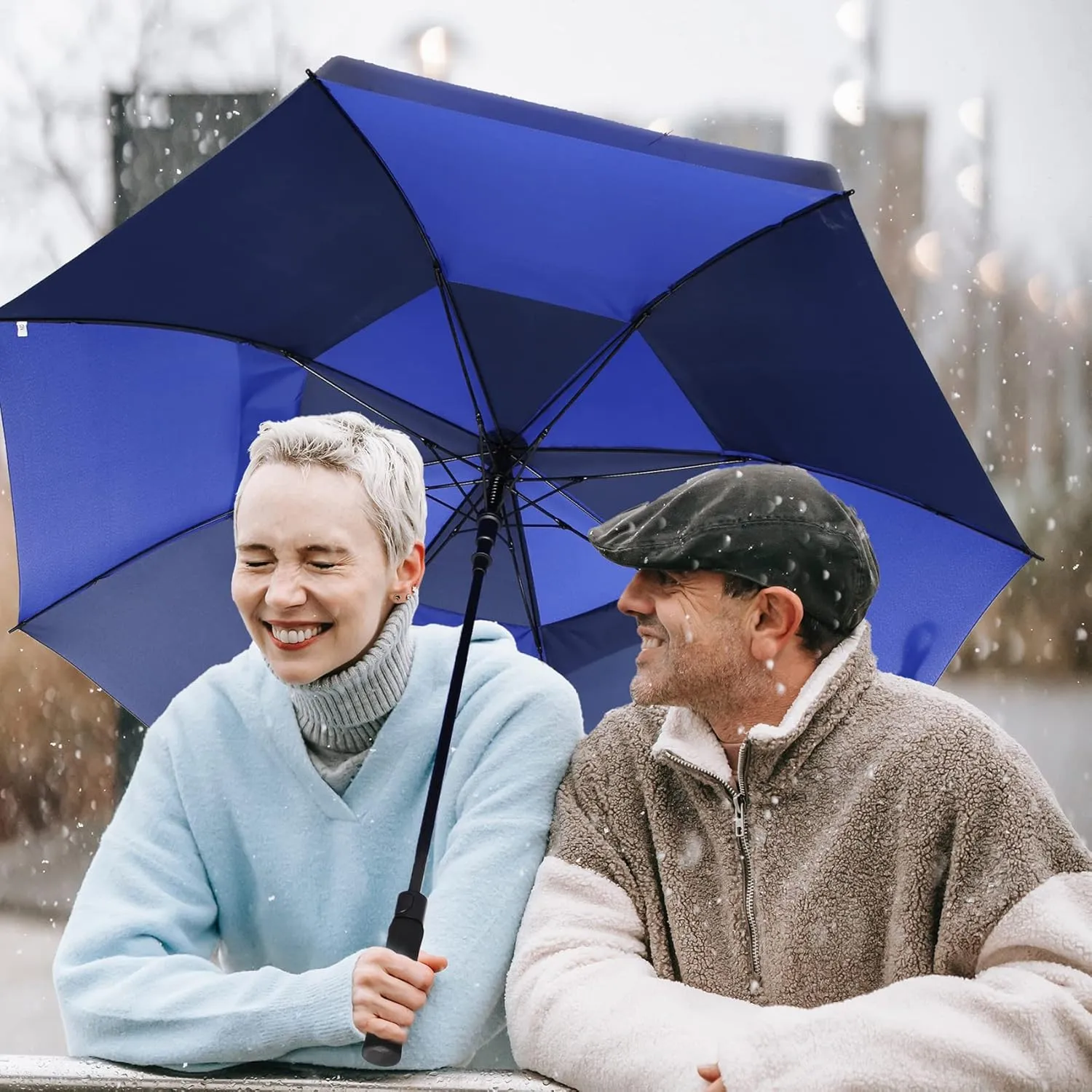 Golf Umbrella Large 62/68/72 Inch, Extra Large Oversize Double Canopy Vented Windproof Waterproof Umbrella, Automatic Open Golf Umbrella for Men and Women and Family.