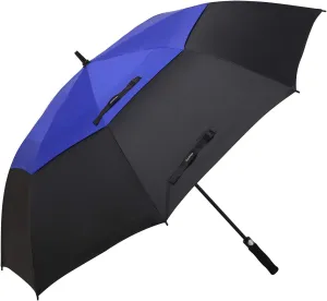 golf umbrella large oversize 68 inches air vent double canopy windproof automatic straight rain umbrellas for men and women