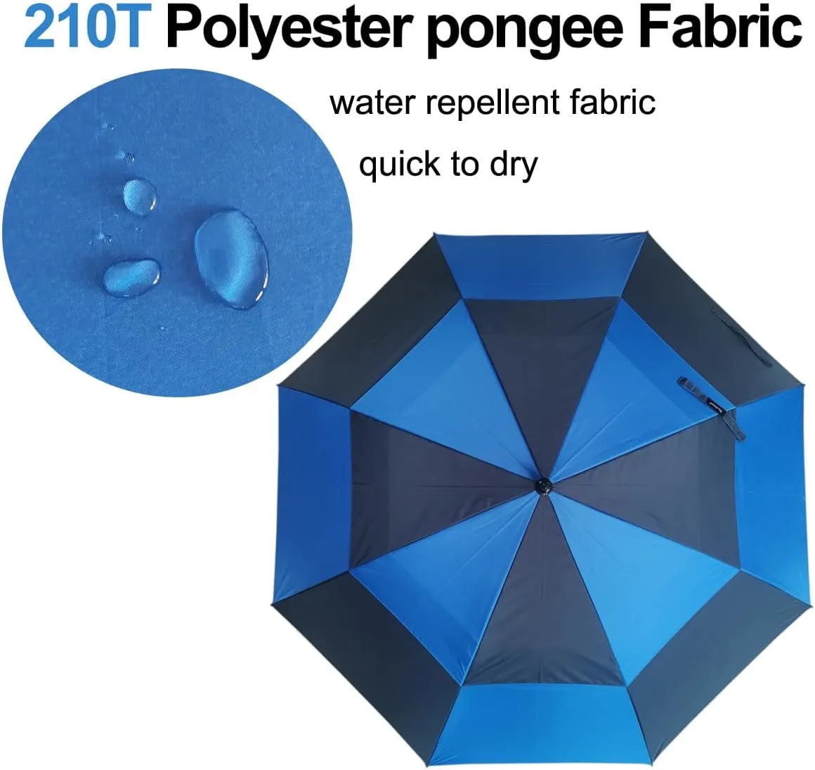 golf umbrella large oversize 68 inches air vent double canopy windproof automatic straight rain umbrellas for men and women